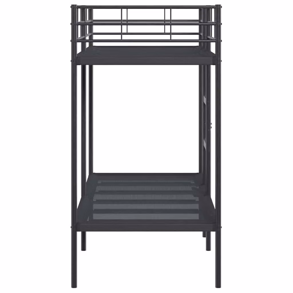 Berkfield Home Metal Bunk Bed in Black, W/D/H: 80 x 200 cm – 3