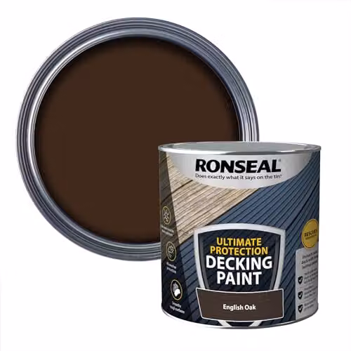 Ronseal Ultimate Protection Decking Paint, Brown, 2.5L