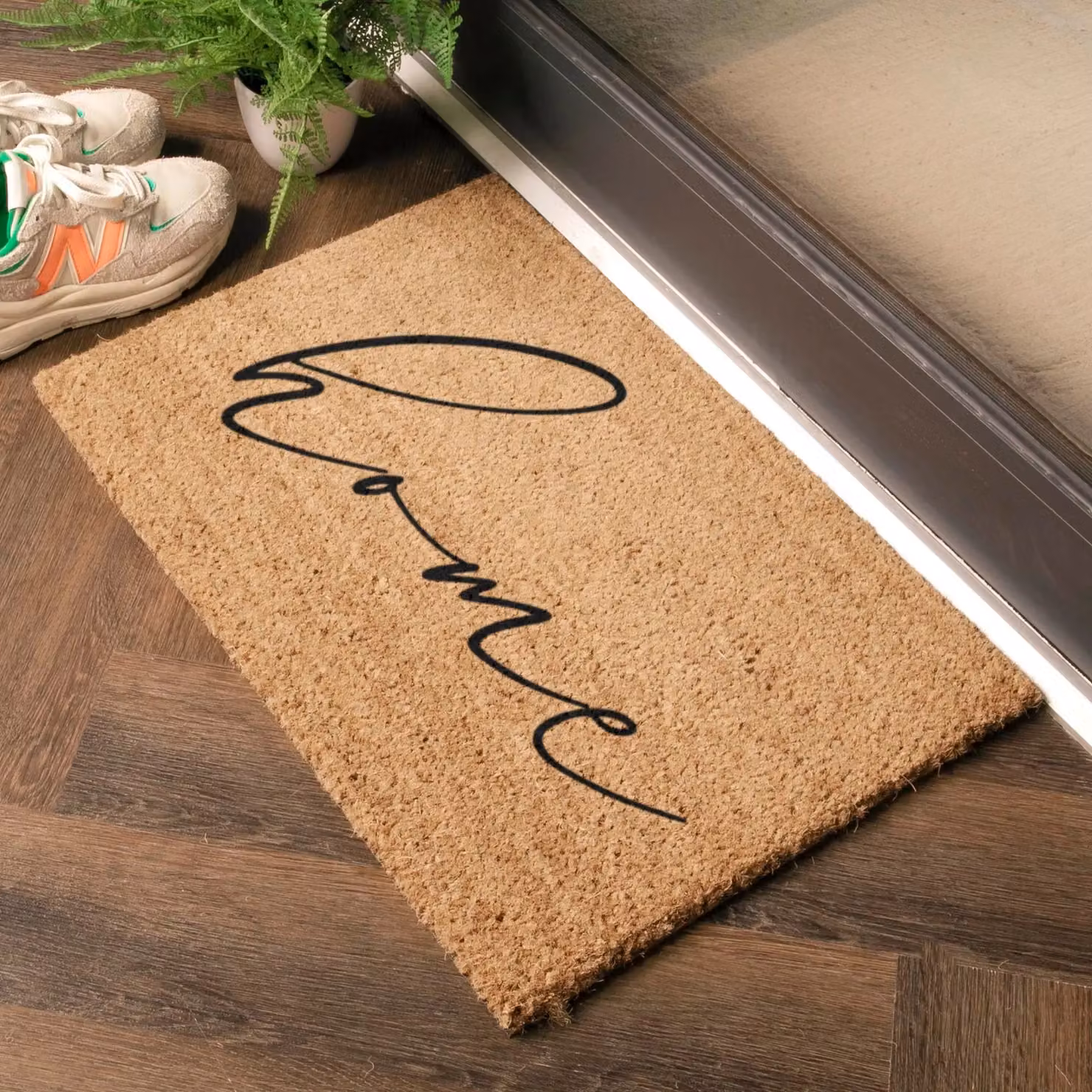Artsy Mats Brown Coir Non-Slip Doormat, W: 60 cm, D: 40 cm – 2