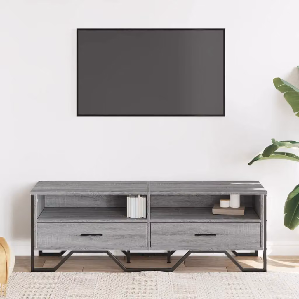 Berkfield Home Grey Sonoma TV Cabinet W/D/H: 122 x 34 x 41 cm – 3
