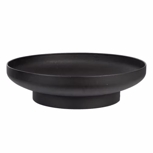 Esschert Black Steel Fire Bowl with Fire Basket, Diameter: 58 cm