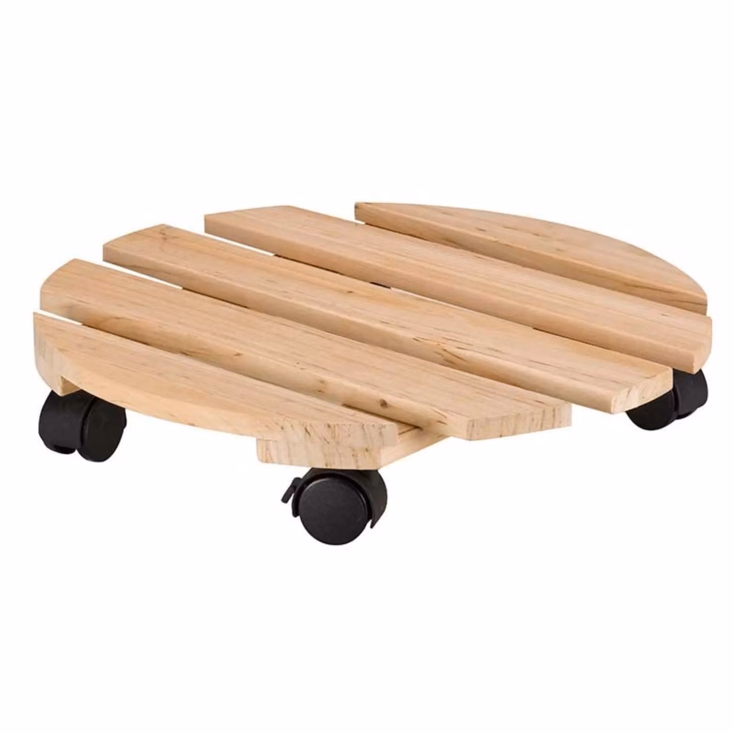 Marco Paul Beige Plant Caddy with Caster Wheels and 30 cm Diameter Planter Base – 2