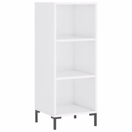 vidaXL Glossy White Sideboard in MDF, W/D/H: 34.5 x 32.5 x 90 cm – 1