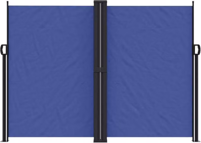 Berkfield Home Blue Retractable Side Awning with Folding Arms, W/H: 1200 x 180 cm – 1