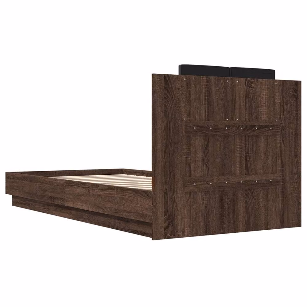 Berkfield Home Small Single Bed Frame in Brown Oak – 5