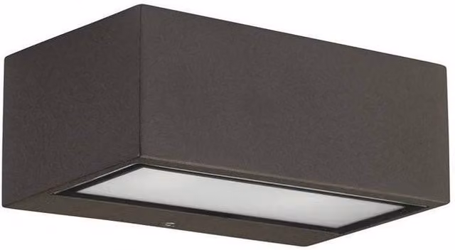 Netlighting Nemesis Aluminium LED Up and Down Outdoor Wall Light, Brown, IP44, R7s 100W – 2