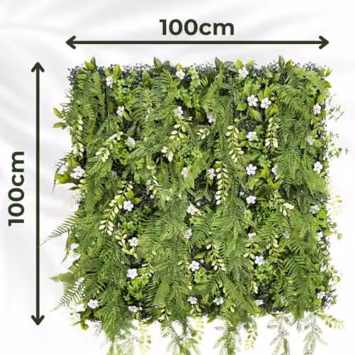 Evervine Ark Mat Realistic Artificial Plant Living Wall Panel, Green, W/H: 100 x 100 cm – 3