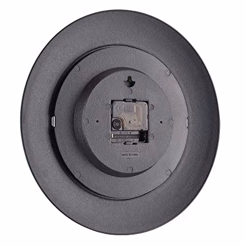 MySmartBuy Modern Round Silent Quartz Wall Clock in Grey, Diameter: 30 cm – 2