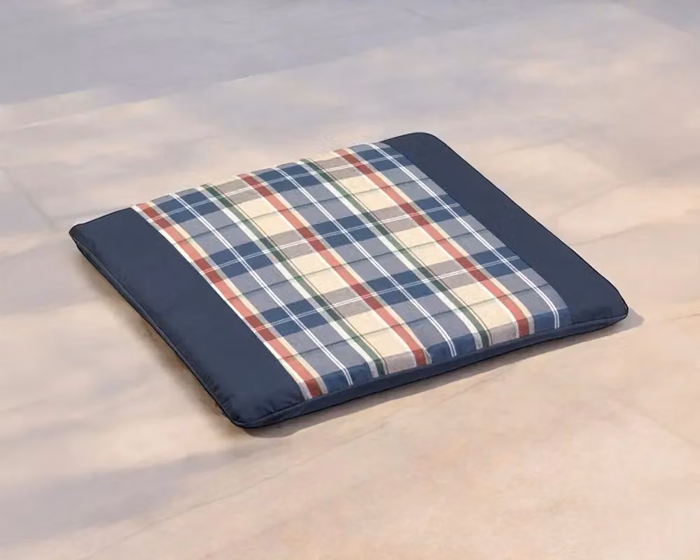 Royalcraft Blue Classic Square Garden Seat Cushion Pad, Pack of 2 – 2