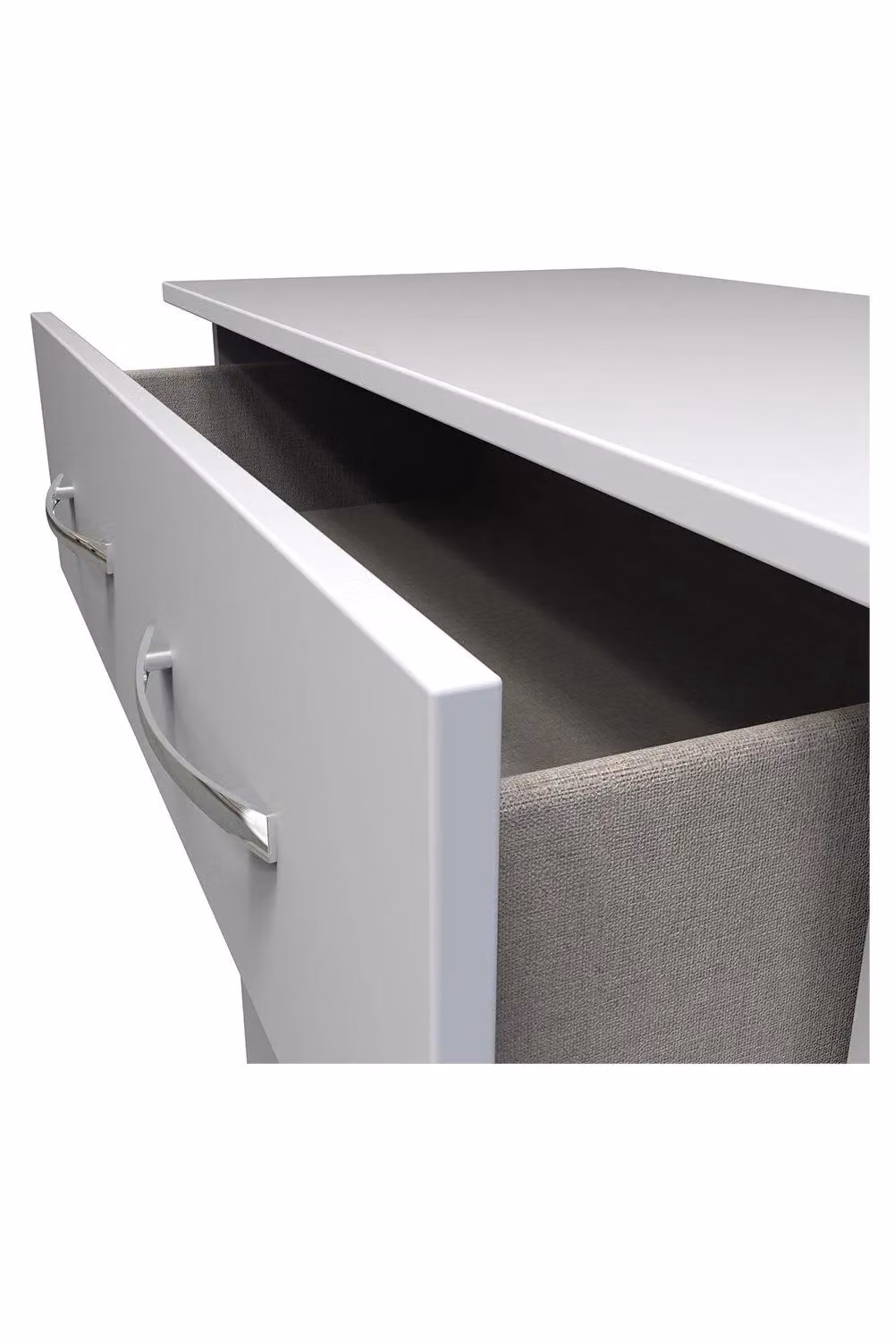 Ready Assembled 2 U Hampshire 3 Drawer Deep Chest in White – 2
