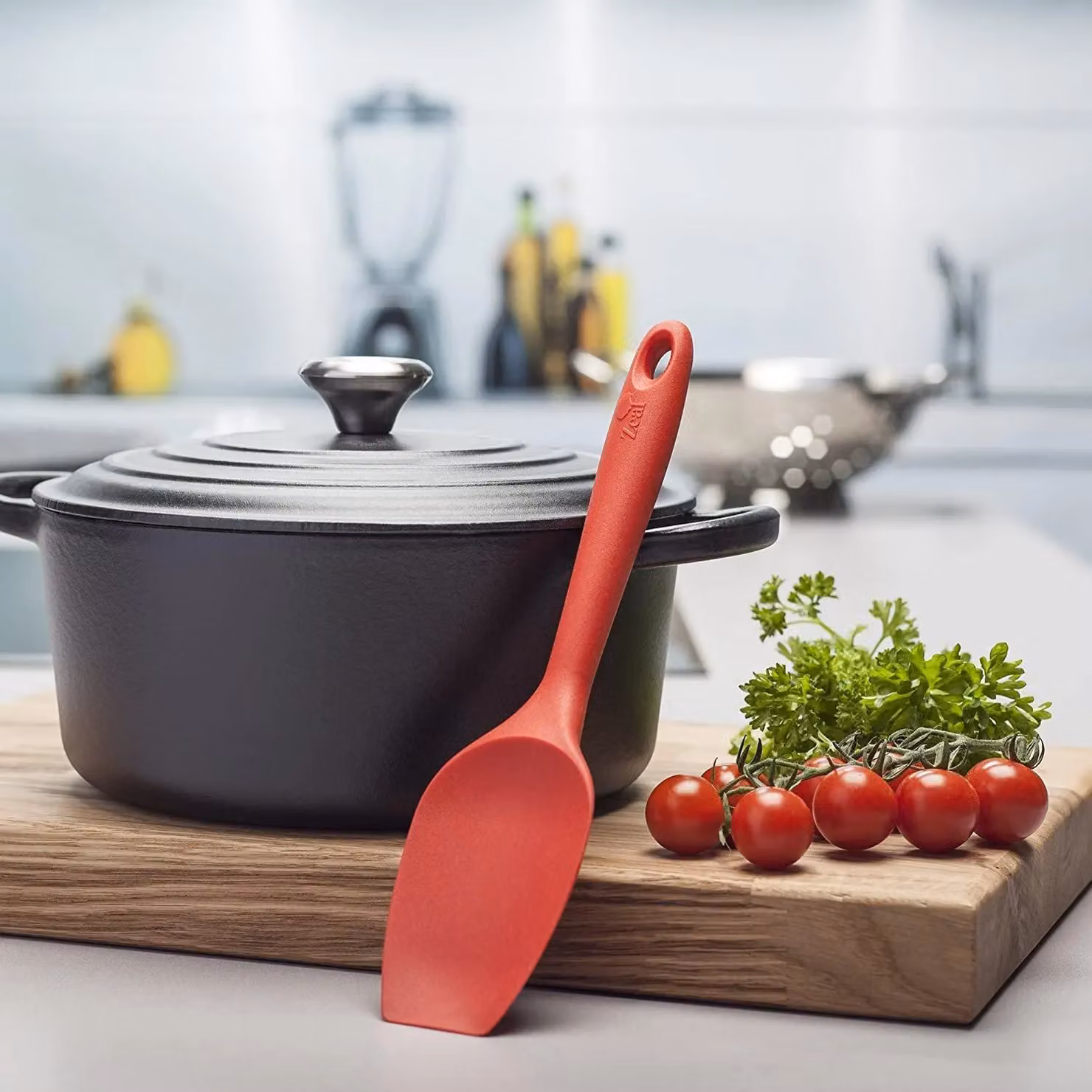 Zeal Red Silicone Non-Scratch Spatula Spoon, 26cm – 2
