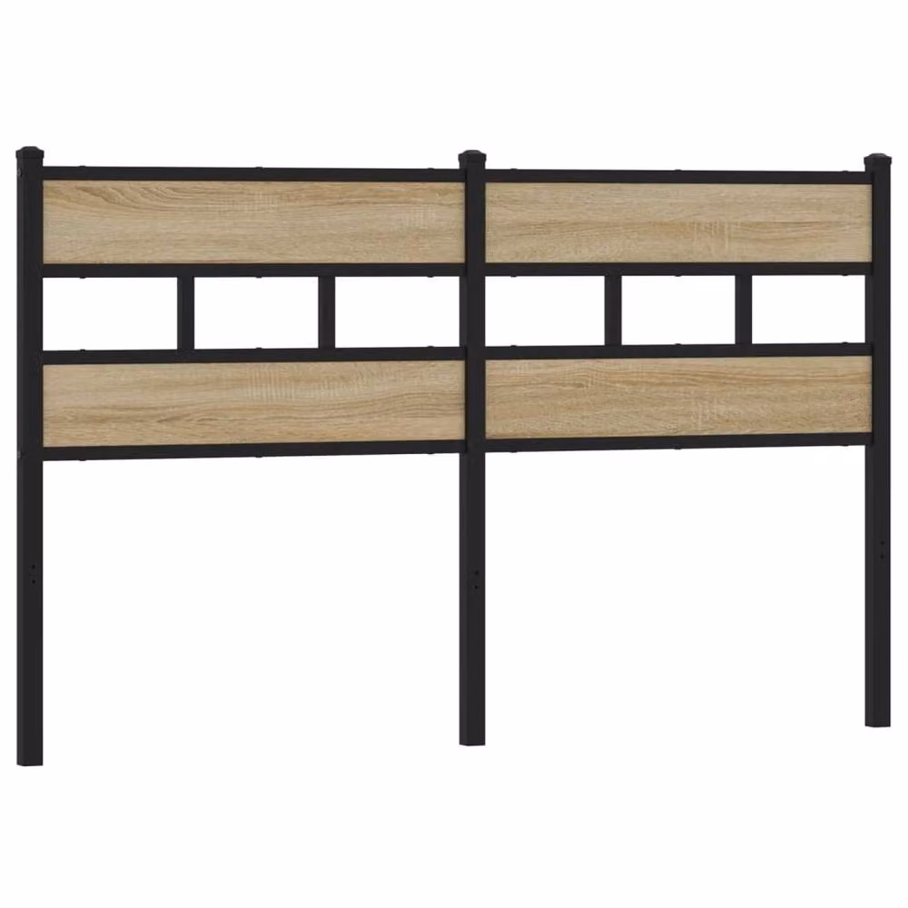 Berkfield Home Sonoma Oak Headboard in Brown, W: 140 cm, H: 91.5 cm – 2