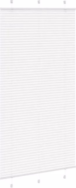 Berkfield Home Single Pleat Polyester Blind in White, W: 105 cm, H: 200 cm