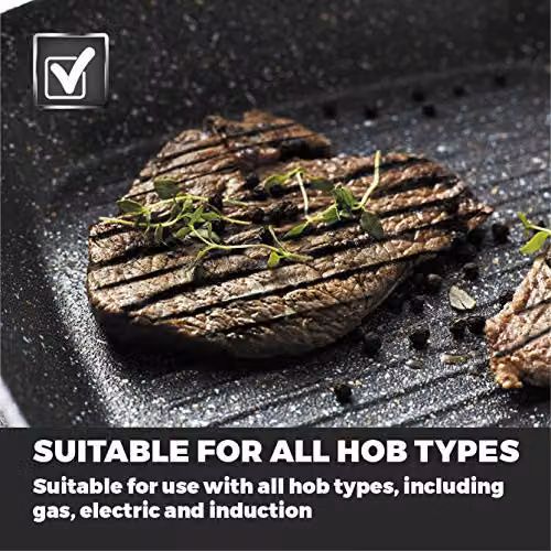 Tower Precision Non-Stick Aluminium Grill Pan, 28cm, Black – 5