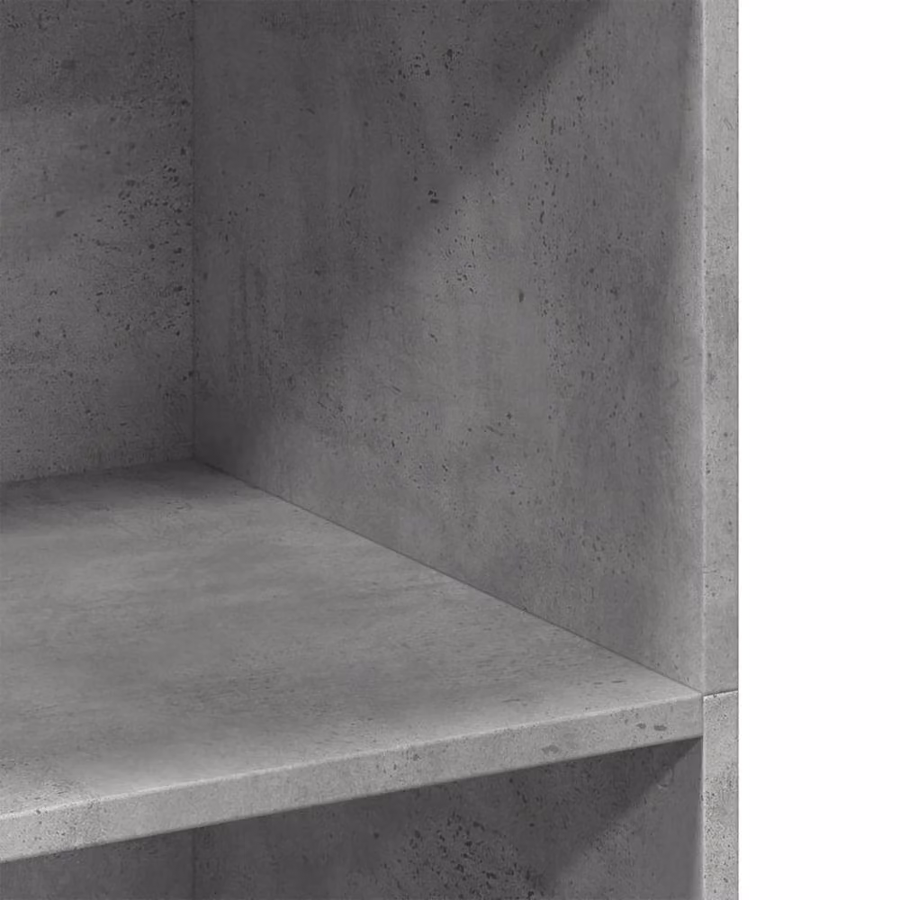 Berkfield Home Highboard in Concrete Grey, W/D/H: 70 x 41 x 124 cm – 3