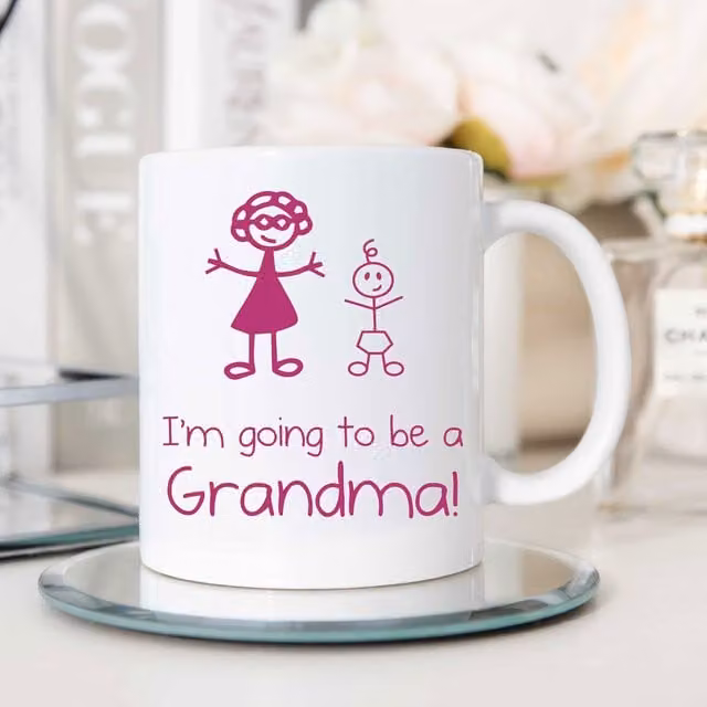 60 Second Makeover Limited I'm Going to Be a Grandma Ceramic Mug, White, 330 ml