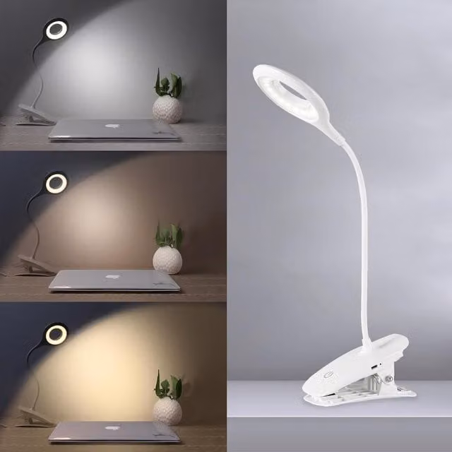 Extrastar Dimmable USB LED Desk Lamp in White