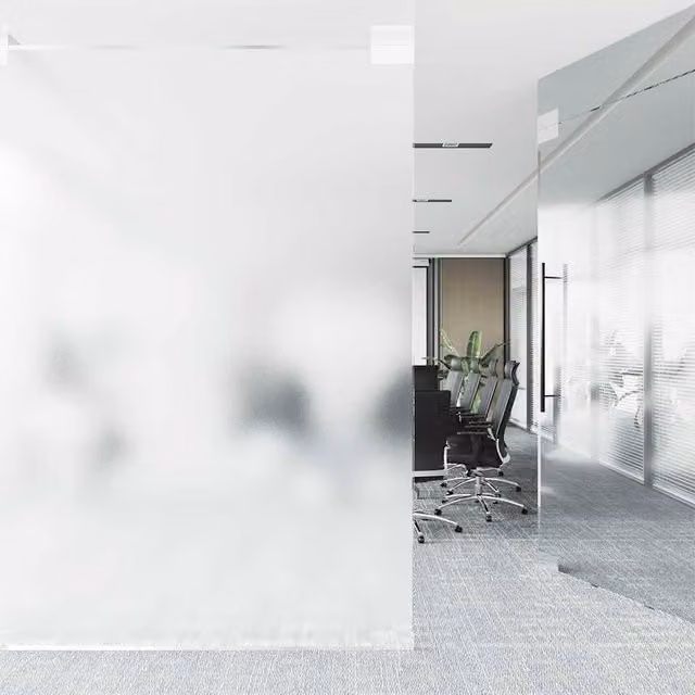 Berkfield Home Frosted White Self-Adhesive PVC Privacy Window Film