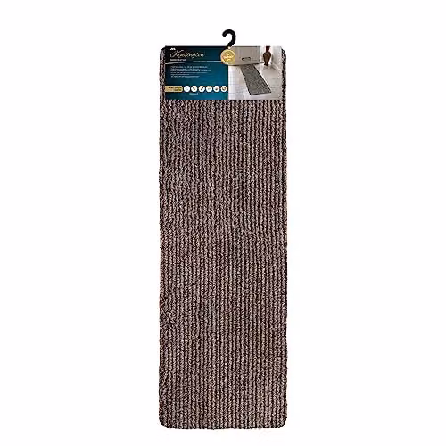 JVL Kensington Striped Cotton Machine Washable Barrier Runner Doormat, W: 50 cm, L: 150 cm, Multicolour