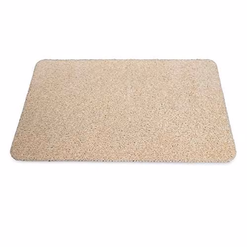 JML Beige Non-Slip, Quick-Drying and Mould-Resistant Rectangular Bath Mat