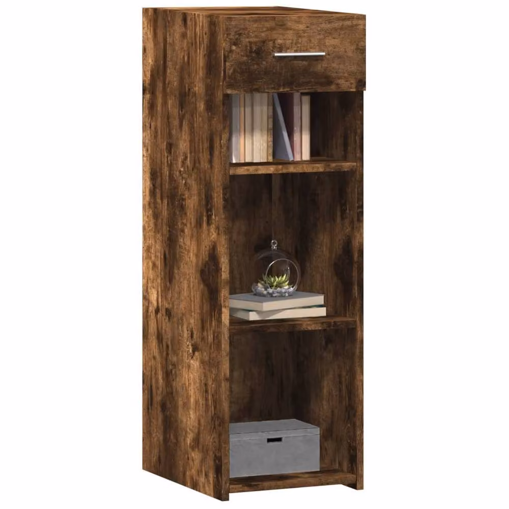 Berkfield Home Modern Smoked Oak Sideboard in Brown, W/D/H: 30 x 42.5 x 93 cm – 3