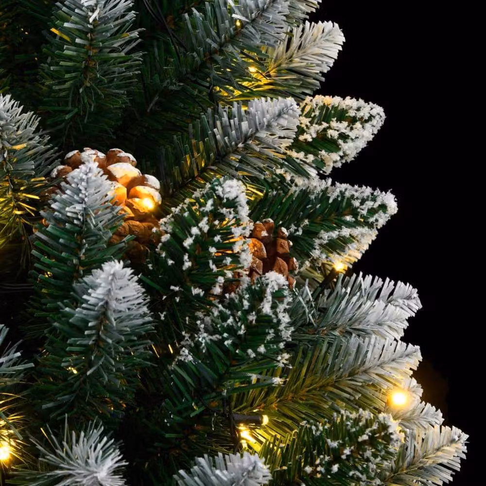 Berkfield Home Artificial Green Christmas Tree with 150 LEDs, Height: 150 cm – 6