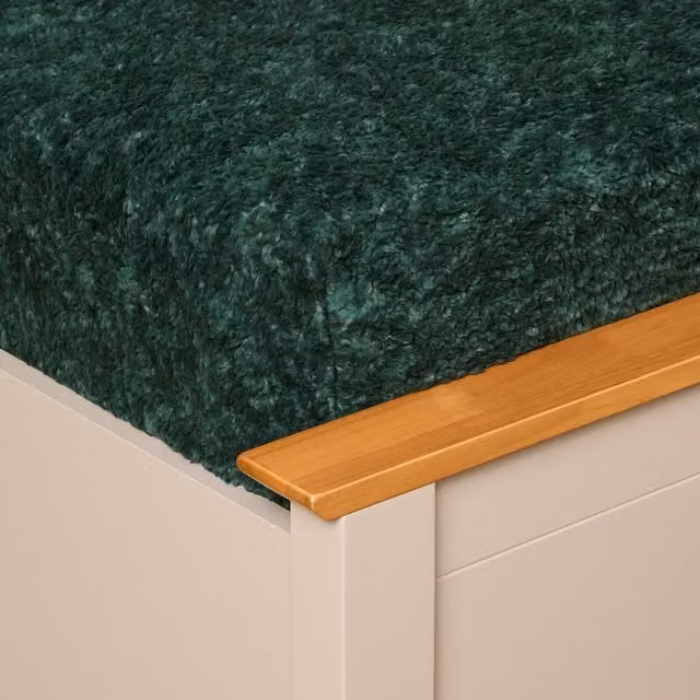 OHS Teddy Marl Deep Fitted Bed Sheet in Green, 140 x 200 cm