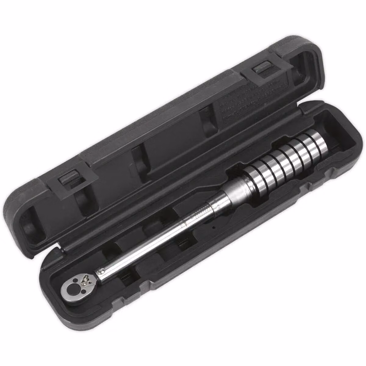 Loops Micrometer Style Torque Wrench with 1/4 inch Square Drive and Flip Reverse Function, 4 to 20 Nm Range, Silver and Multicolour – 2