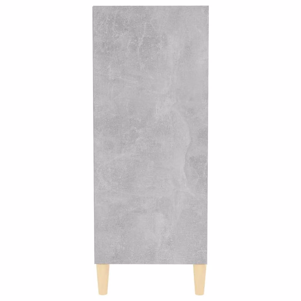Berkfield Home Modern Sideboard in Concrete Grey, W/D/H: 57 x 35 x 90 cm – 4