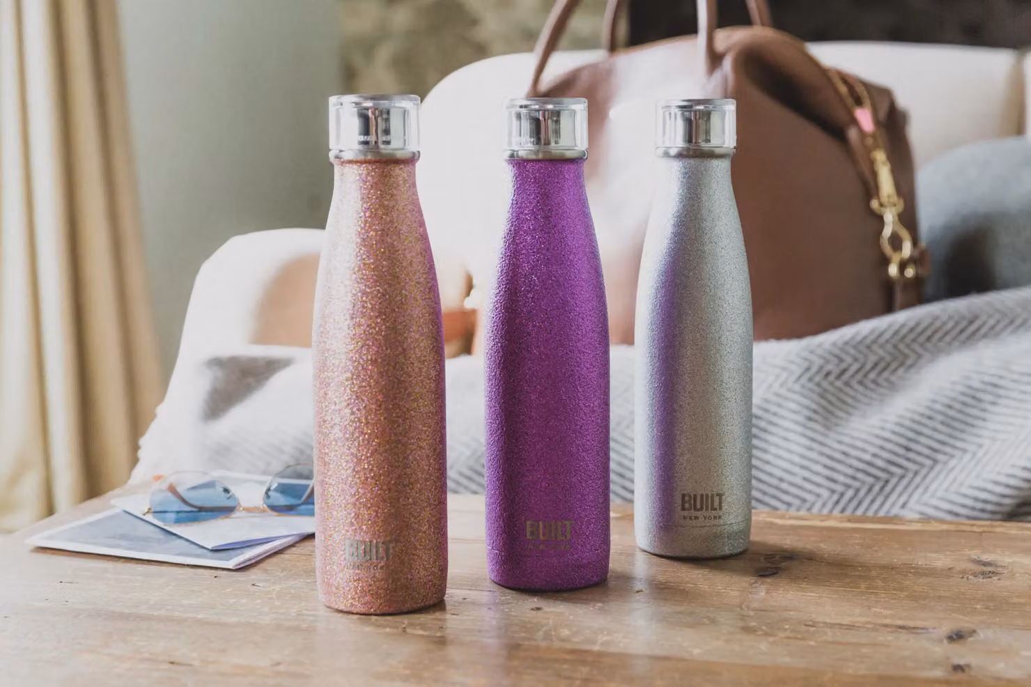BUILT New York Vacuum Insulated Stainless Steel Leakproof Water Bottle, Purple – 6