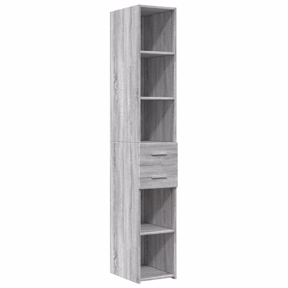 Berkfield Home Grey Sonoma Highboard W/D/H: 30 x 42.5 x 185 cm – 2