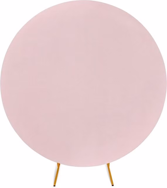 Neel Blue Spandex Wrinkle-Resistant Round Arch Backdrop Cover in Baby Pink, 200cm – 1
