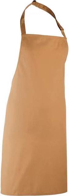 Premier Colours Poly Cotton Professional Bib Apron in Brown – 1