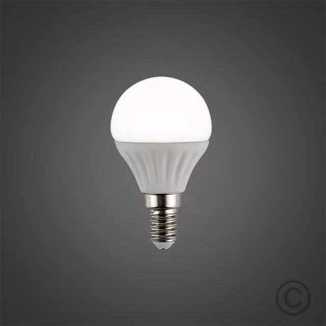 ValueLights 10 Pack E14 White Golfball LED 4W 6500K Cool White Light Bulbs
