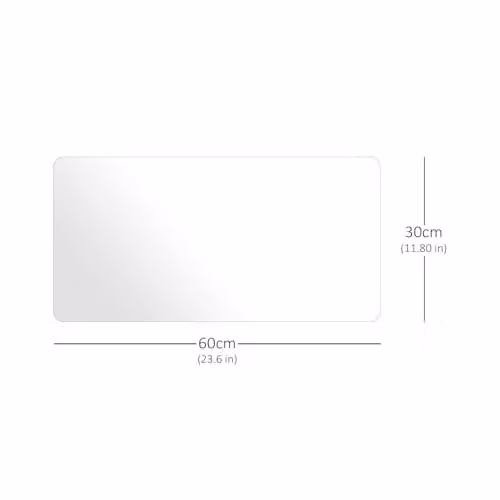 Nicoman Clear Non-Slip PVC Desk Protector Mat, Waterproof and Heat Resistant, W: 60 cm, D: 30 cm – 2