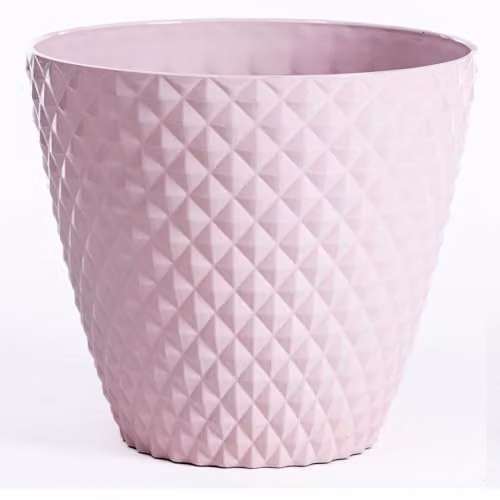 Garden Gear Diamond Planter Pink, W: 39.5 cm, D: 35.0 cm, H: 39.5 cm – 1