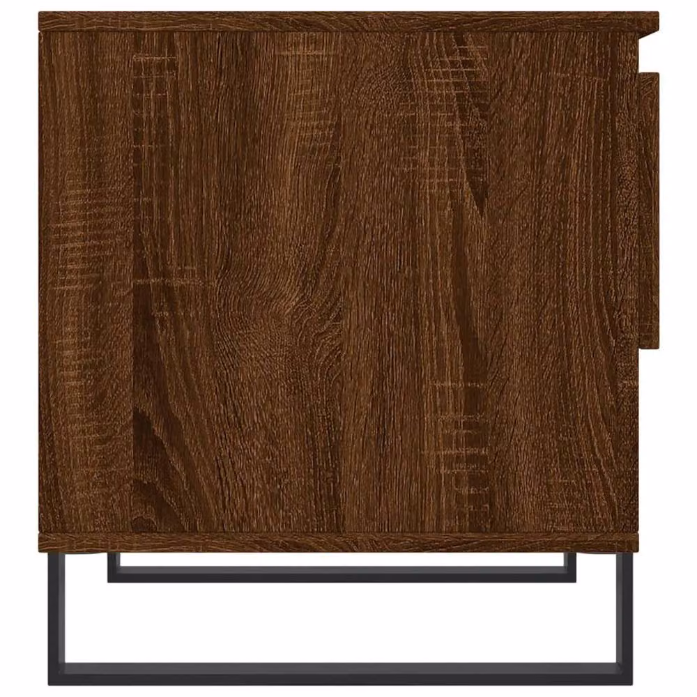 Berkfield Home Modern Coffee Tables, 2 Piece Set, Brown Oak, W/D/H: 50 x 46 x 50 cm – 5