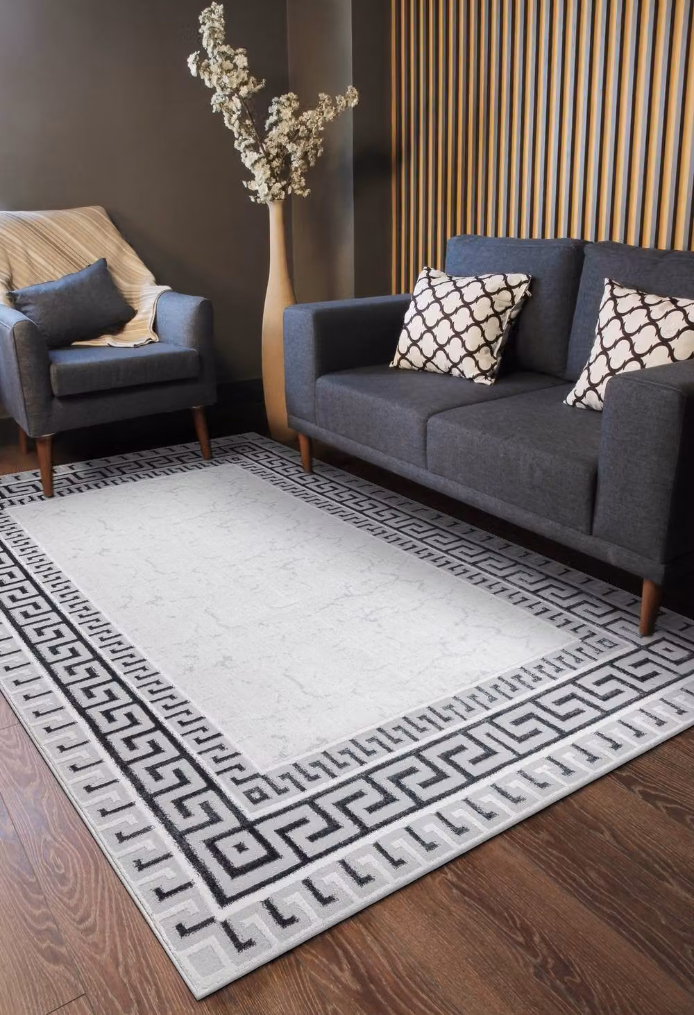RugsX Allure Modern Geometric Rug in White, W: 180 cm, L: 270 cm – 2