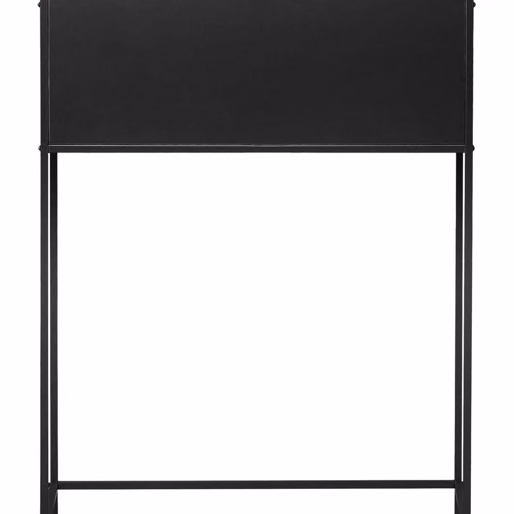 Wyld and Coco Black Metal Raised Planter Box W/D/H: 100 x 30 x 30 cm – 2