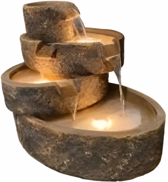 Tranquility 4 Tier Grey Resin Cascade Water Feature