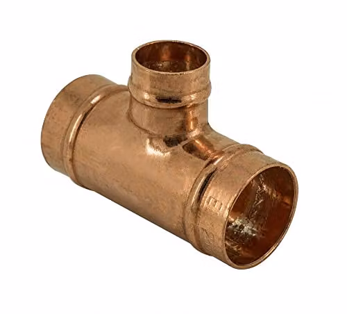 Primaflow Copper Solder Ring Reducing Tee W/D/H: 22 x 22 x 15 mm