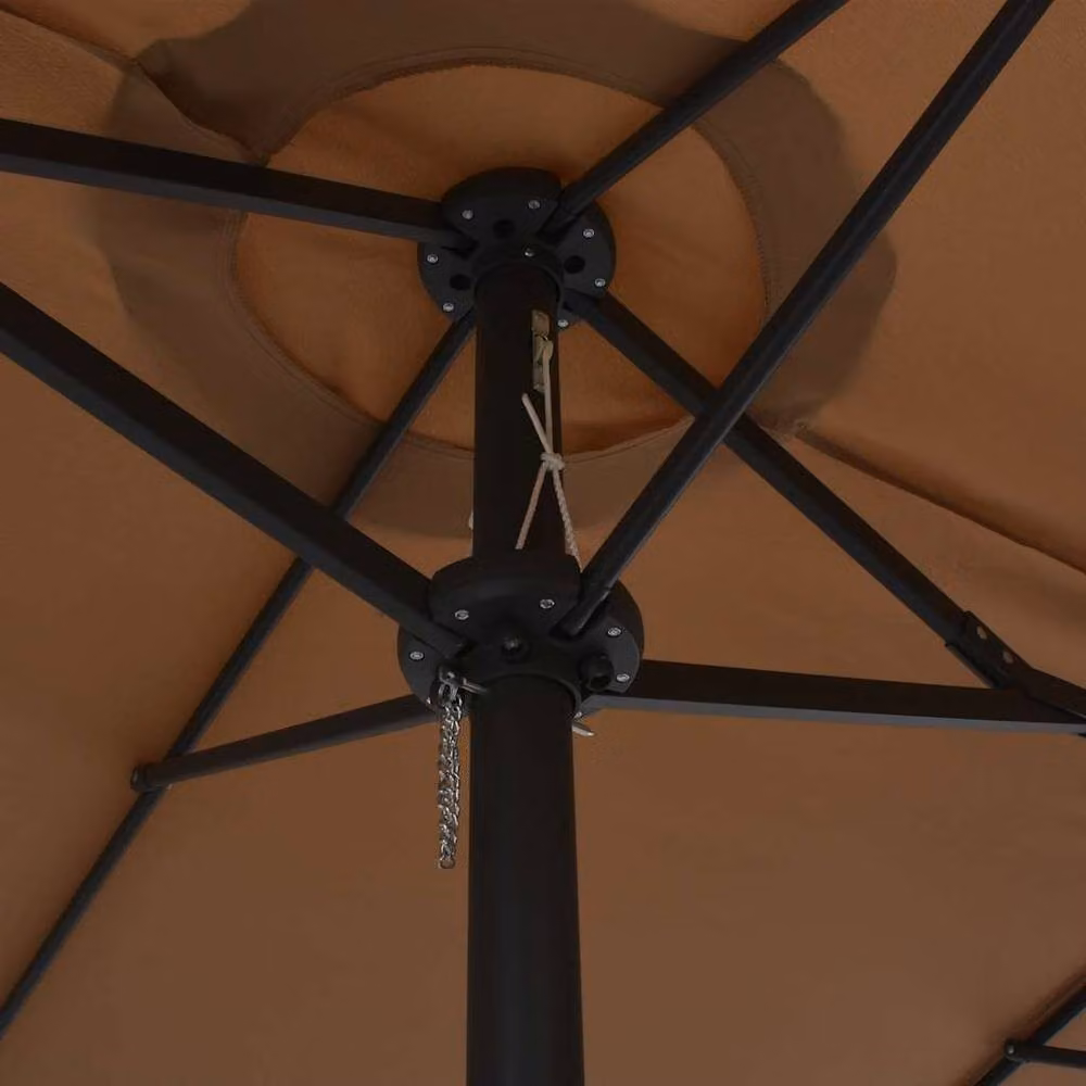 Berkfield Home Cantilever Outdoor Parasol with Aluminium Pole, Beige, W: 460 cm, D: 270 cm – 2