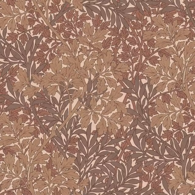 House of Hackney FOLIAGE Magna Botanical Floral Art Nouveau Wallpaper in Brown