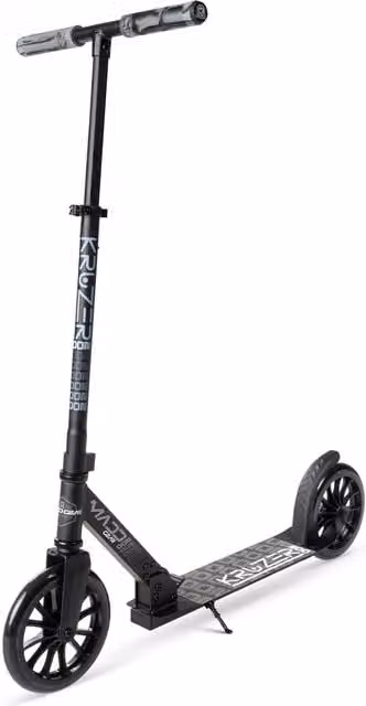 Madd Gear Kruzer V2 Big Wheel Scooter, Black, Foldable and Height Adjustable with Brake