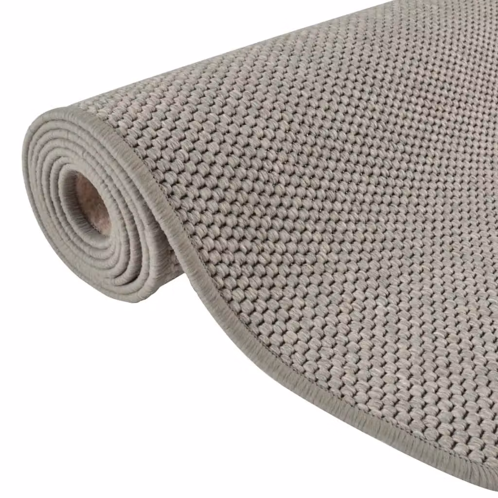 Berkfield Home Sisal Look Carpet Runner in Silver, W: 80 cm, L: 300 cm – 1