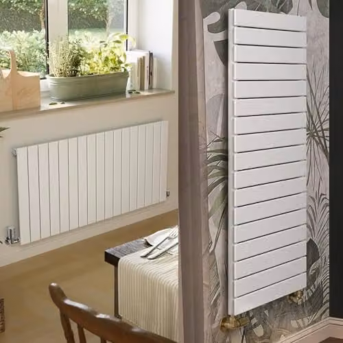 Terma White Steel Single Panel Wall Mounted Radiator W: 125.4 cm, H: 60.0 cm – 1