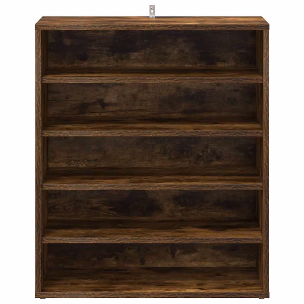 Berkfield Home Smoked Oak Shoe Cabinet in Brown, W/D/H: 60 x 35 x 70 cm – 4