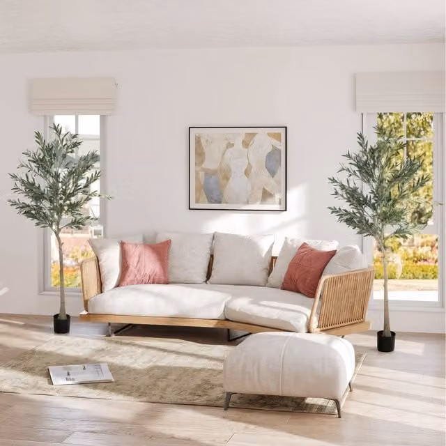 HOMCOM Artificial Silk Olive Tree in Green, Height: 180 cm