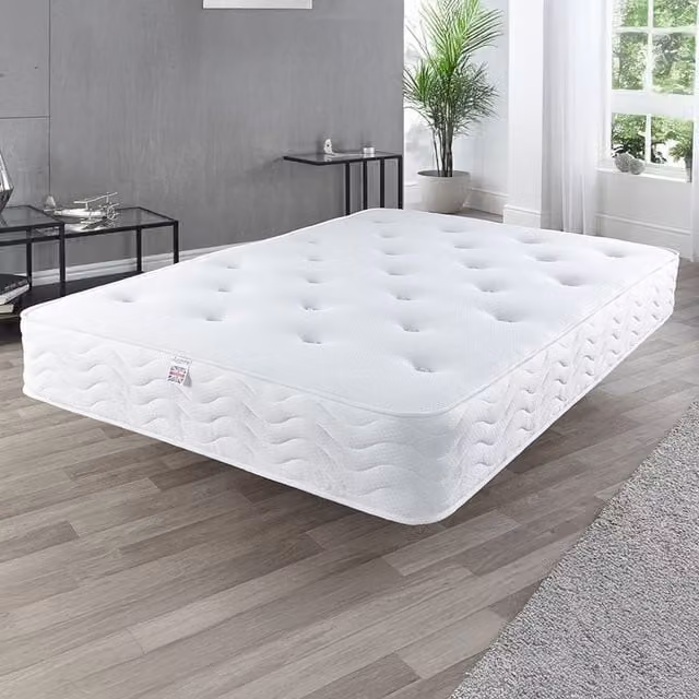 Aspire Pocket 1000 Tufted Mattress, White, W: 150 cm, D: 200 cm