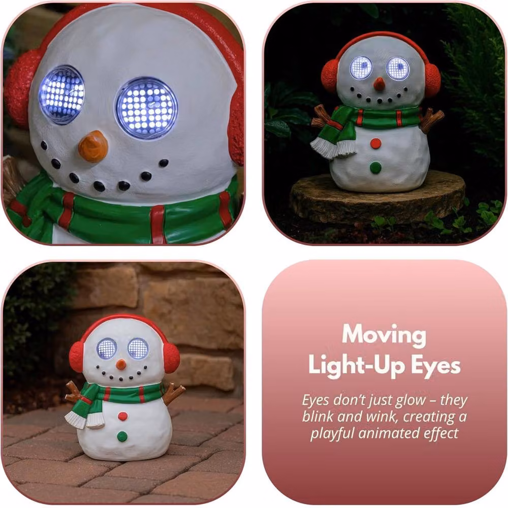 Smart Garden Marco Paul Light Up Snowman Christmas Outdoor Decoration in White – 4
